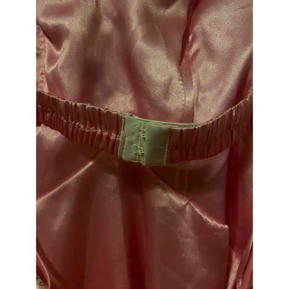 #3645 Womans Pink strapless shor prom party evening date dress Size M - Picture 6 of 11